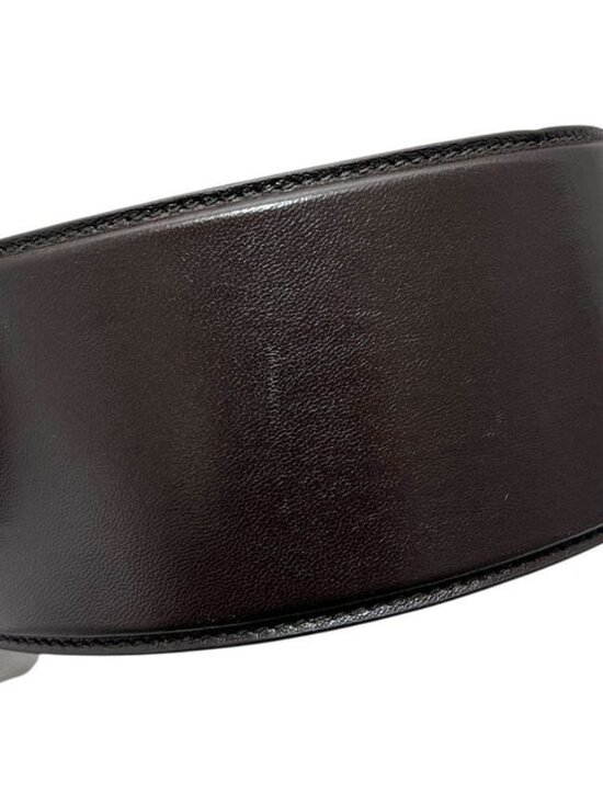 Bottega Veneta Belt Brown M Thick Waist 88 cm 85 Leather